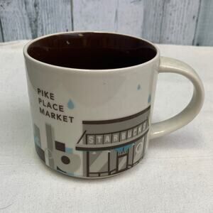 2015 New Starbucks You Are Here Collection Pike Place 14oz Ceramic Coffee Mug
